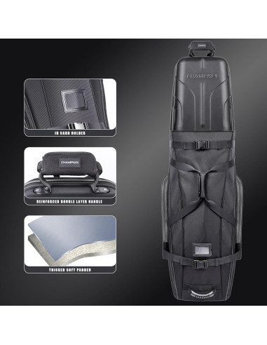 Bolsa de Viaje de Golf CHAMPKEY con Ruedas y Soporte