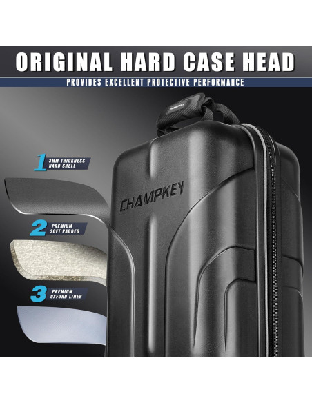Bolsa de Viaje de Golf CHAMPKEY con Ruedas y Soporte