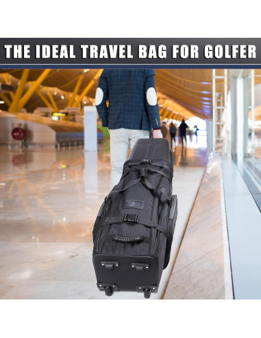 Bolsa de Viaje de Golf CHAMPKEY con Ruedas y Soporte