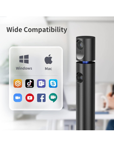 CZUR Halo X Pro Webcam Doble 1080P USB para PC