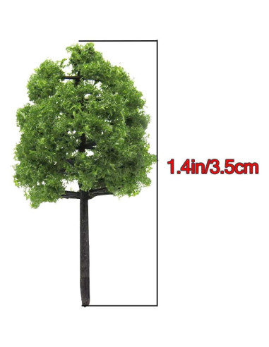 Árboles a Escala HO Mystear 50 Pcs 3.5cm 1:100 para Paisajismo