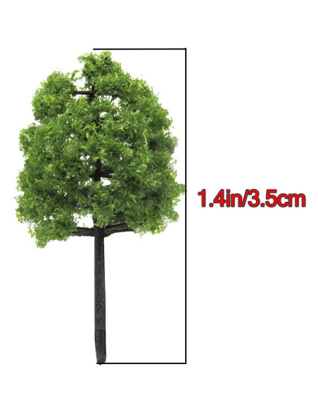 Árboles a Escala HO Mystear 50 Pcs 3.5cm 1:100 para Paisajismo