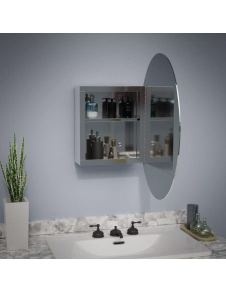 Armario de Medicina Ovalado Renovators Supply 66x46cm Espejo