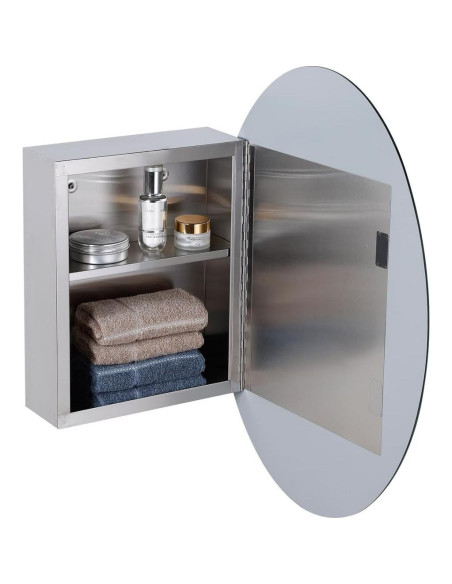 Armario de Medicina Ovalado Renovators Supply 66x46cm Espejo