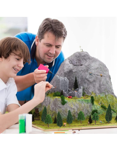 Árboles a Escala HO Mystear 50 Pcs 3.5cm 1:100 para Paisajismo