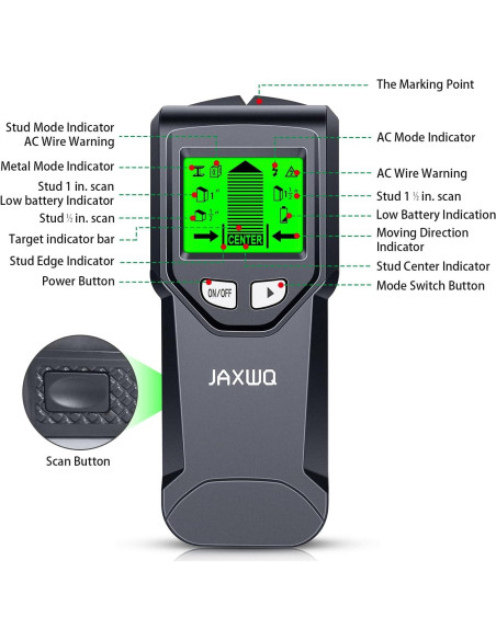 Buscador de Estudio JAXWQ TH410 5 en 1 con Pantalla LCD