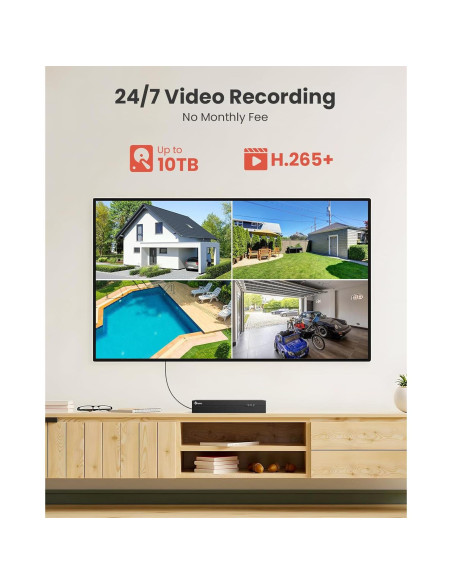 Sistema de Cámara de Seguridad 5MP Camstro 4 Cámaras PoE 2TB