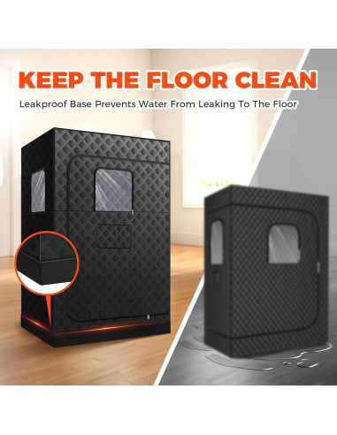 Sauna de Vapor Portátil Sidasu para 2 Personas 119x89x180cm