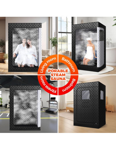 Sauna de Vapor Portátil Sidasu para 2 Personas 119x89x180cm