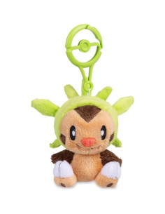 Llavero de Peluche Chespin Pokémon 17 cm con Cierre Poké Ball 2