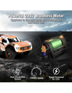 Camión RC GoolRC 1:14 4WD Sin Escobillas 70 KMH Todo Terreno 2