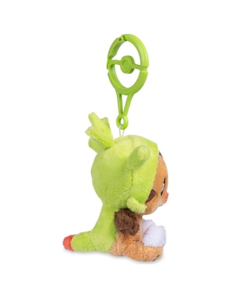 Llavero de Peluche Chespin Pokémon 17 cm con Cierre Poké Ball