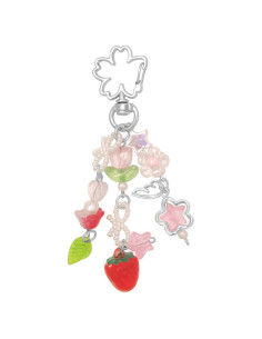 Llaveros Aesthetic Y2K AGEN KGEN con Colgante de Fresa 11 cm