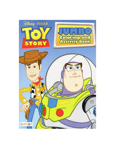 Libro de Colorear Jumbo Toy Story 80 Páginas Actividades