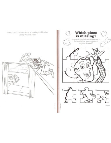 Libro de Colorear Jumbo Toy Story 80 Páginas Actividades