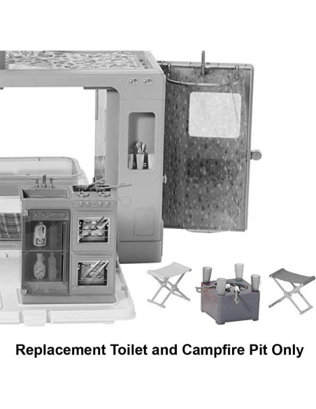 Repuesto Inodoro y Fogata Barbie DreamCamper GHL93