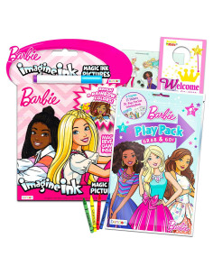 Paquete de Libros para Colorear Barbie - 2 Libros y Stickers