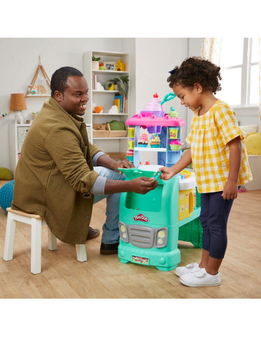 Juego de Cocina Play-Doh Camión de Comida 12 Latas 3 Años