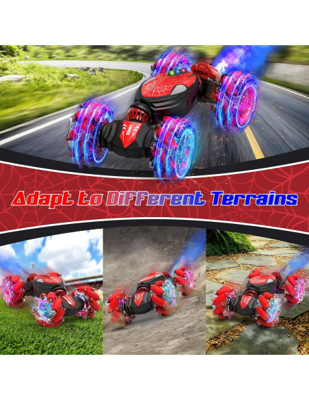 Coche Stunt Control Remoto Aleath 4WD 360 Luz y Música