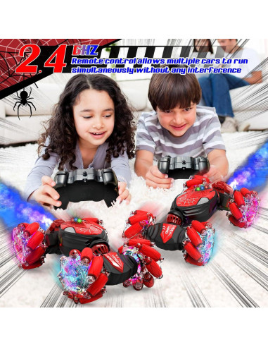 Coche Stunt Control Remoto Aleath 4WD 360 Luz y Música