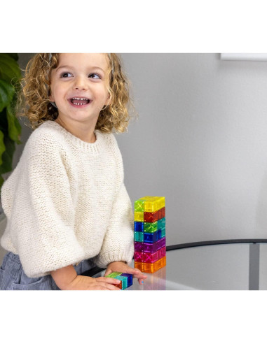 BrainSpark 48PCS Bloques Magnéticos Montessori 2.2cm