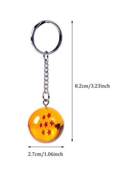 Llavero Acrílico Dragon Ball 7 Estrellas Swiftion 9.7x6.6cm