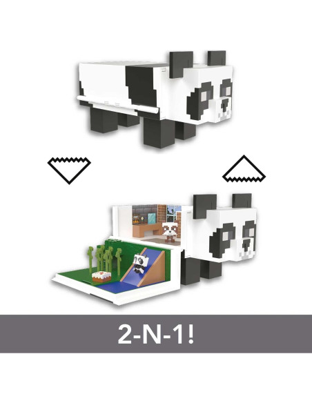 Set de Juego Panda Mattel Minecraft con 2 Figuras y Pastel