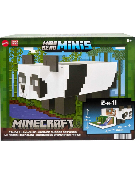 Set de Juego Panda Mattel Minecraft con 2 Figuras y Pastel