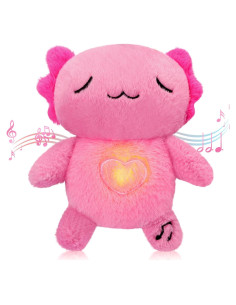 Animal de Peluche que Respira HyDren Axolote 23 cm Rosa