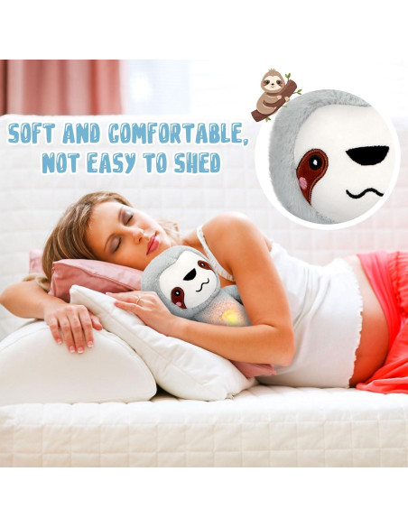 Animal de Peluche Respirador HyDren Perezoso 23 cm Calmante