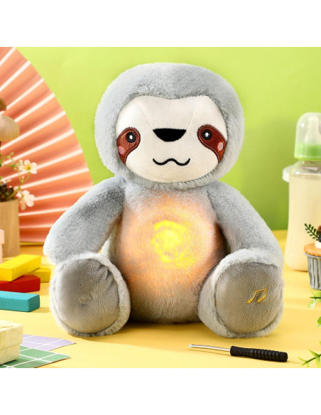 Animal de Peluche Respirador HyDren Perezoso 23 cm Calmante