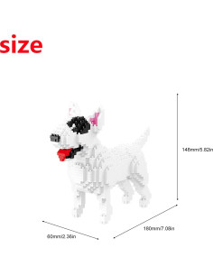Conjunto de Bloques de Construcción Larcele 797 Piezas Bull Terrier 2