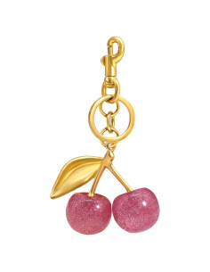 Llave de Cereza y Encanto de Bolsa Rosa - Accesorios Kawaii