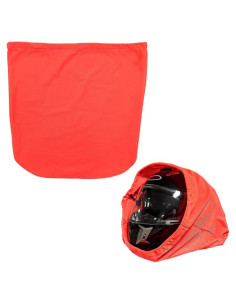 Bolsa para Casco KVAEY Naranja, Tela de Nailon, 47x43 cm