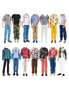 Conjunto de Ropa y Zapatos para Muñeca E-TING 12" - 6 Piezas