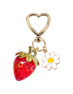 Llavero de Fresa Iridiscente Agromusk 7.62 cm para Mujeres