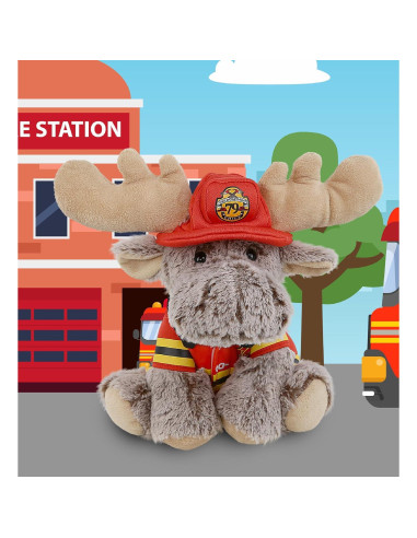 DolliBu Reno Bombero Peluche Personalizable 20 cm