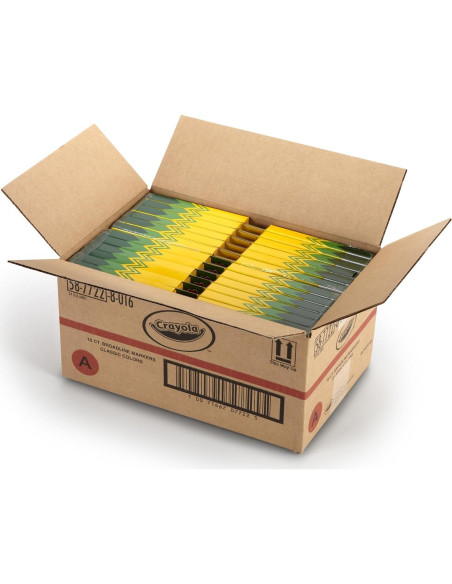 Marcadores Crayola Línea Ancha Clásicos 10 Colores Caja 24 Marcadores Crayola Línea Ancha Clásicos 10 Colores Caja 24