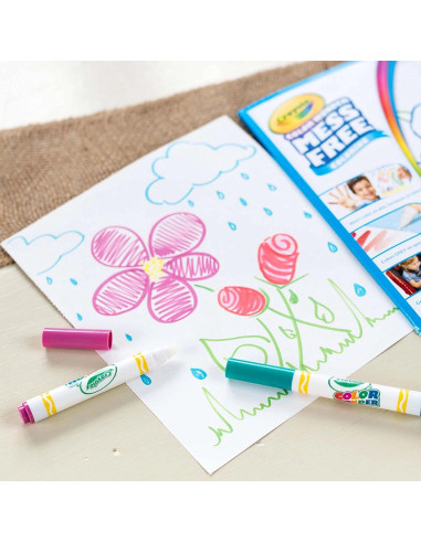 Kit de Colorear Sin Manchas Crayola 80 Piezas para Niños