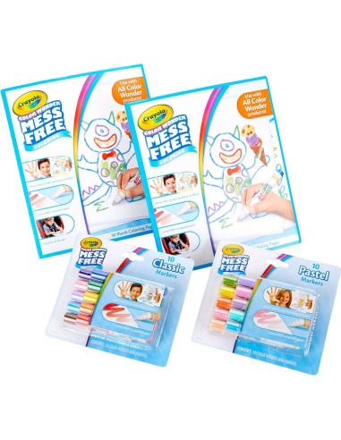 Kit de Colorear Sin Manchas Crayola 80 Piezas para Niños