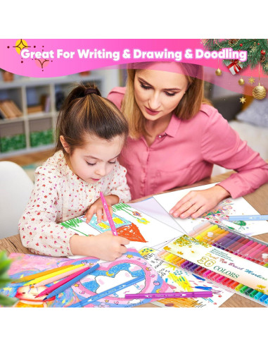 Marcadores Niutop 36 Colores Doble Punta Fina y Brocha