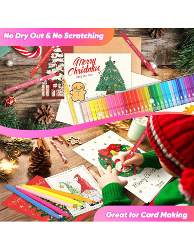 Marcadores Niutop 36 Colores Doble Punta Fina y Brocha