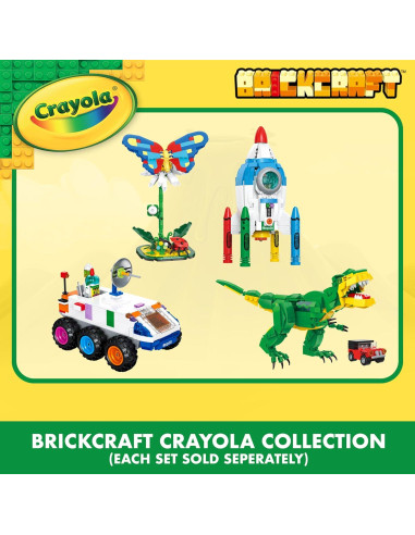 Juego de Construcción Crayola T-Rex Posable 462 Piezas