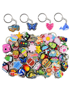 Llavero Aleatorio Gibleitz 100pcs Diseño Único Colorido