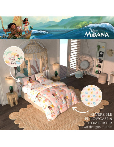 Juego de Ropa de Cama Moana Franco 7 Piezas Tamaño Reina