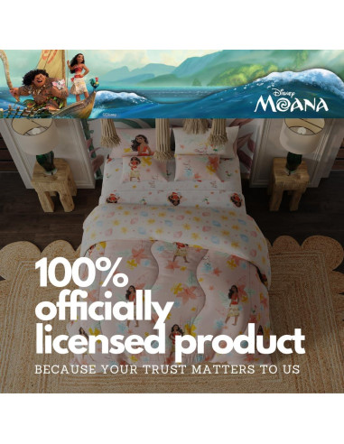 Juego de Ropa de Cama Moana Franco 7 Piezas Tamaño Reina
