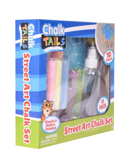 Set de Tiza Creativa Sunny Days - 10 Colores y 35 Plantillas