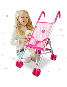 Carrito de Muñecas Anivia DB102pink Plegable y Ajustable 2