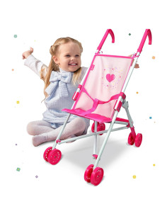 Carrito de Muñecas Anivia DB102pink Plegable y Ajustable