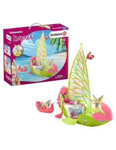 Juego de Juguetes Schleich Bayala Barco Mágico de Flores 19 Piezas